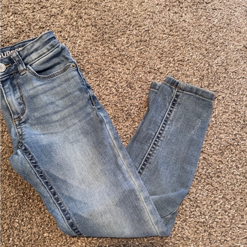 Arizona Jean Company Blue Skinny Jeans with Faded Wash